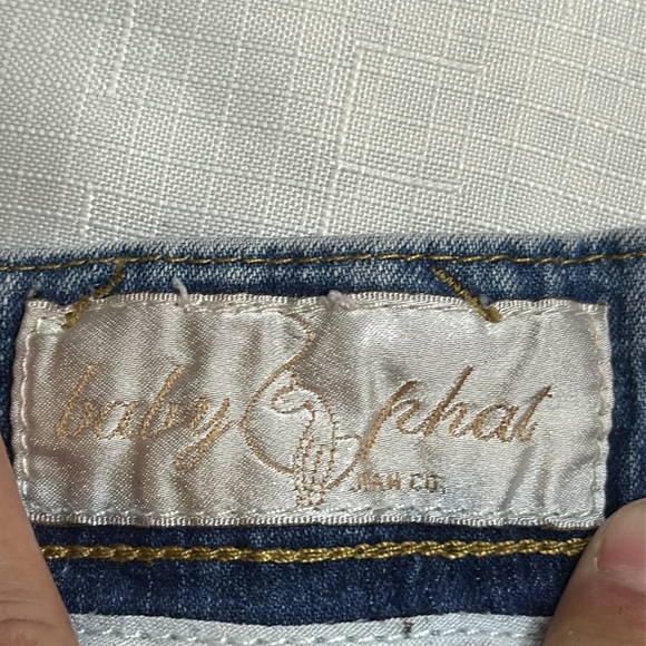 (H1) Baby Phat cut Vintage wide leg capri jeans size 15 large. - Picture 11 of 14